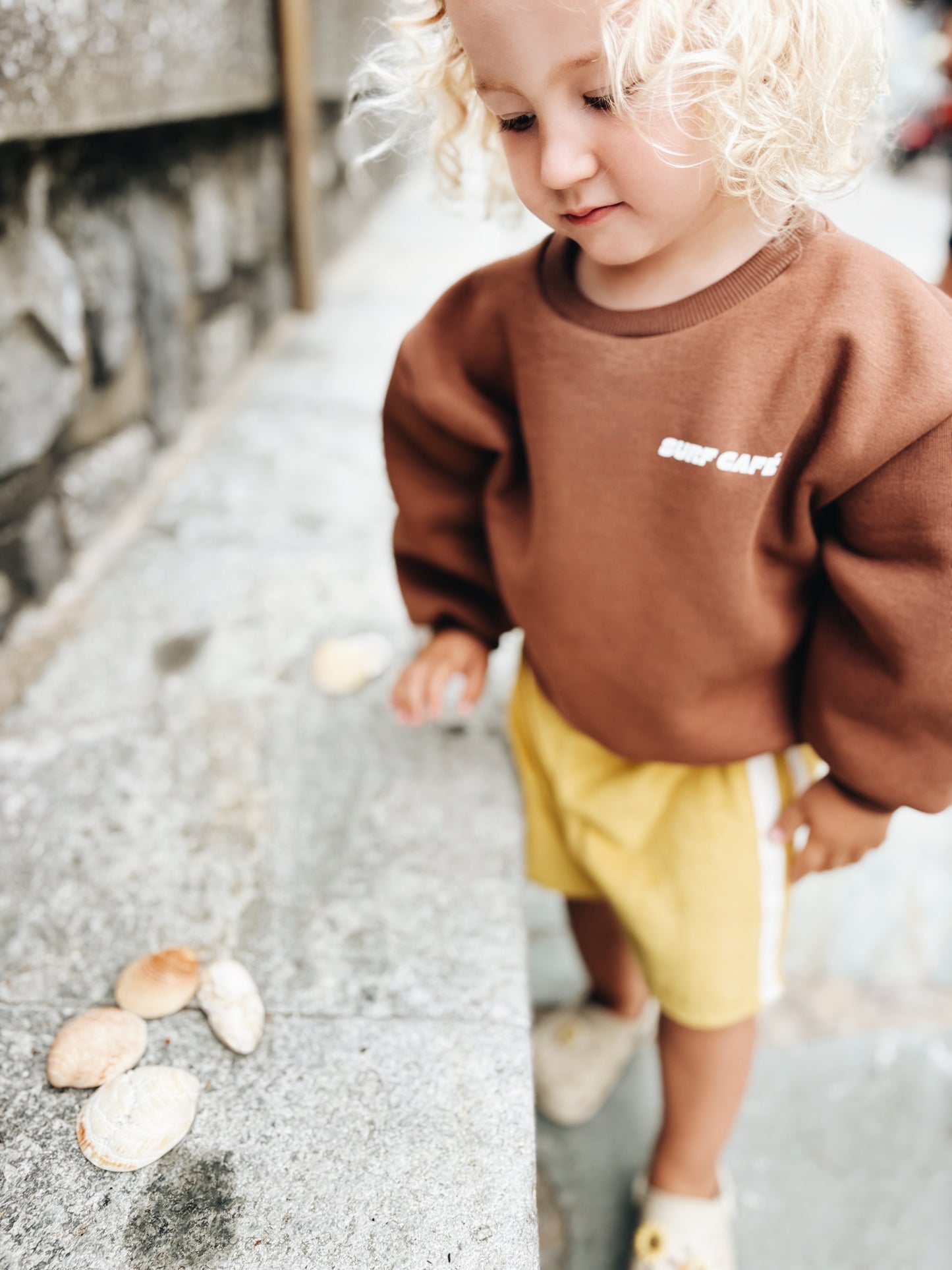 Sweat "Surf café" À Personnaliser - Marron