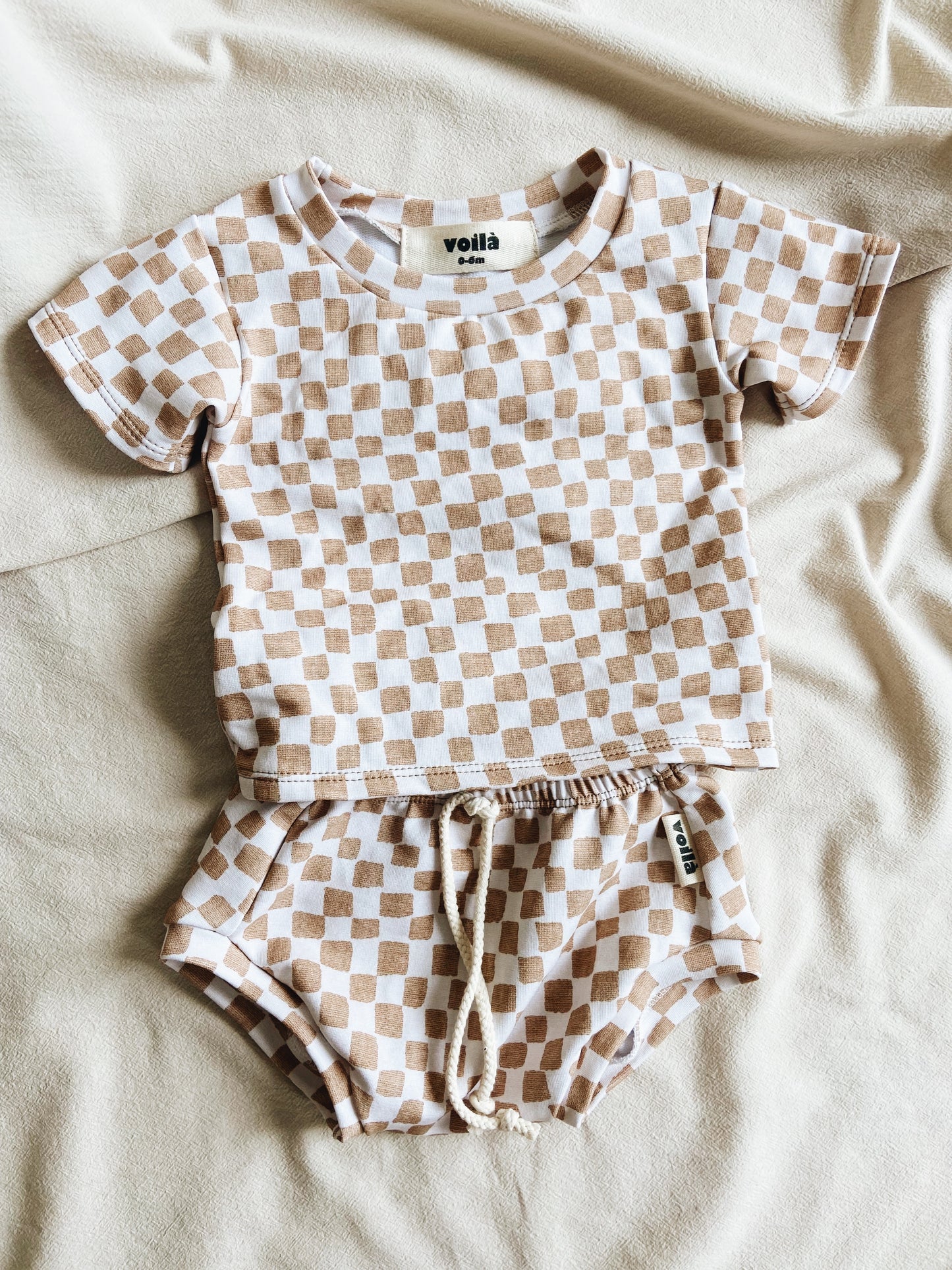 Haut Damier Coton bio