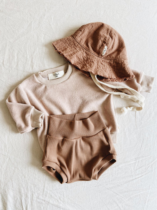 Bloomer Côtelé Noisette