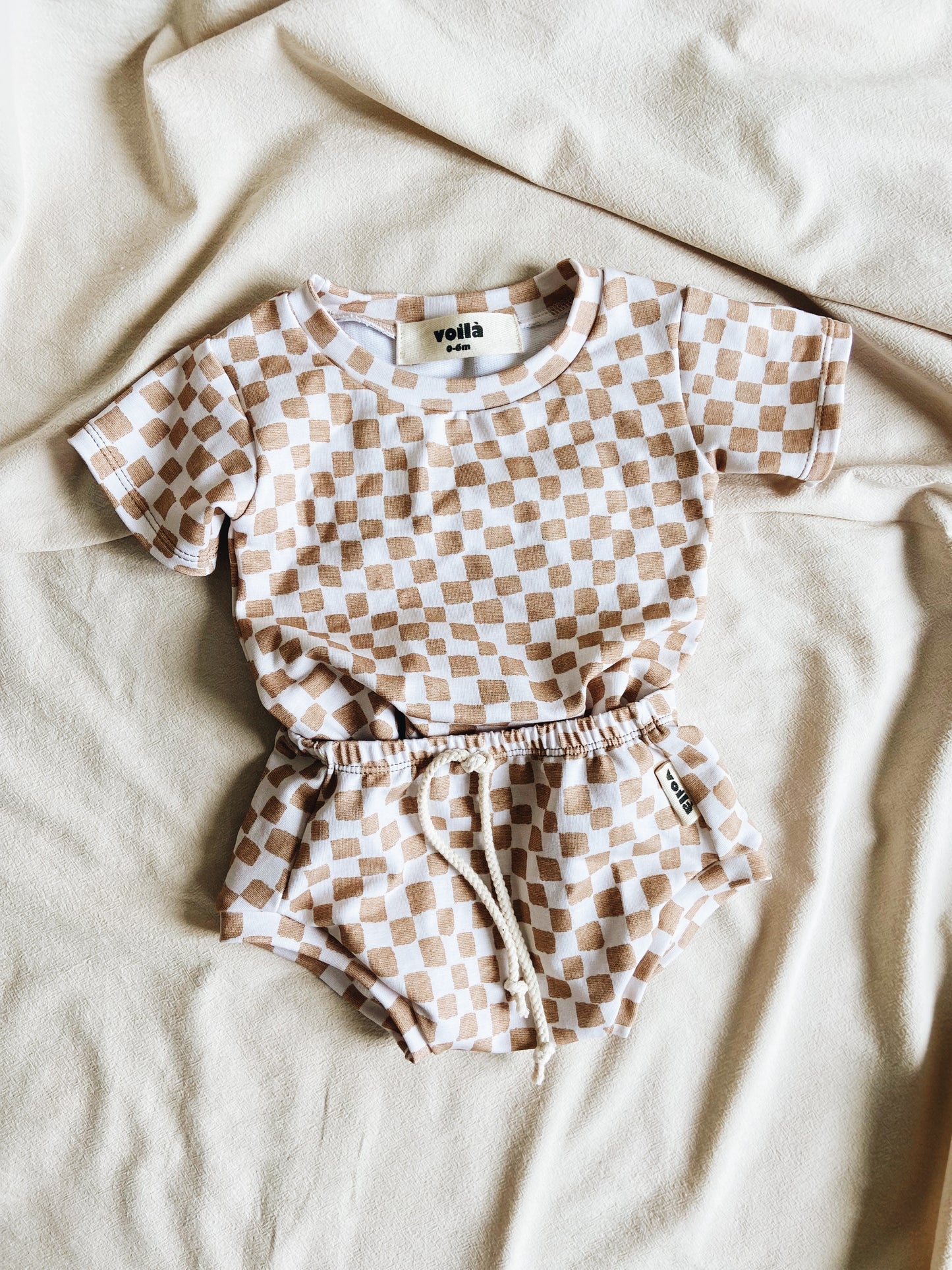 Haut Damier Coton bio