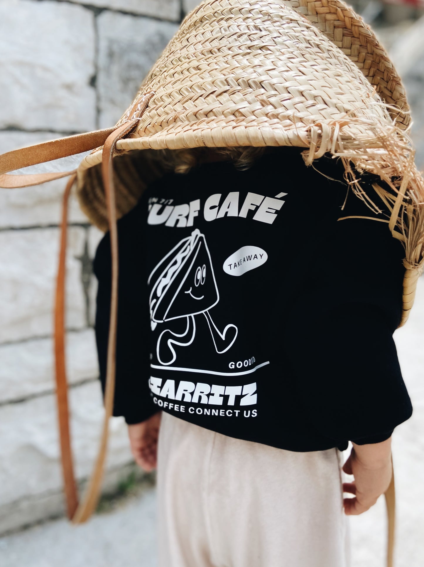 Sweat "Surf café" À Personnaliser - Noir
