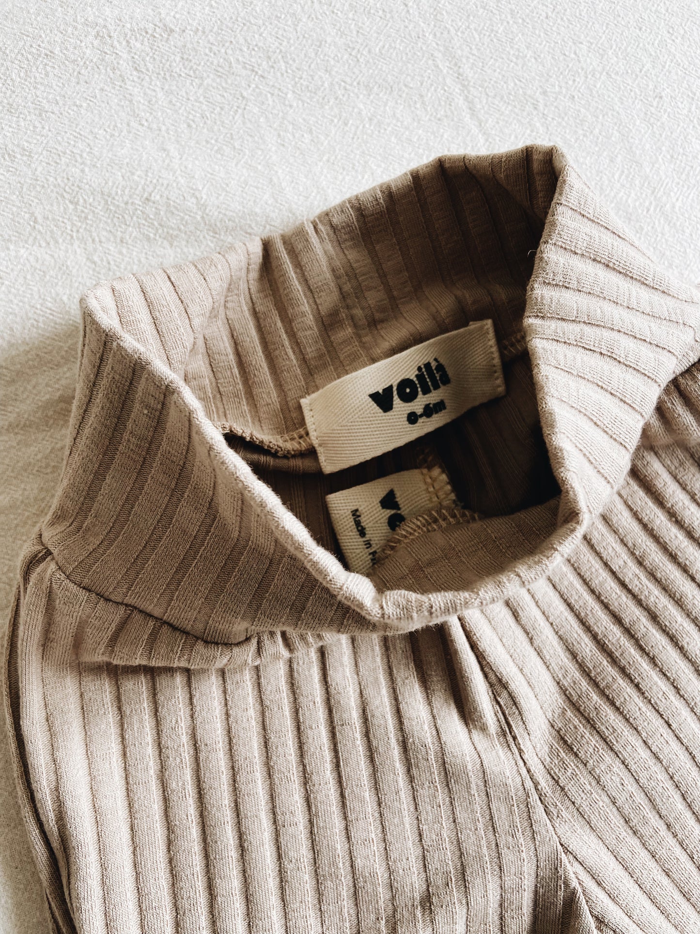 Pantalon Évasé Beige