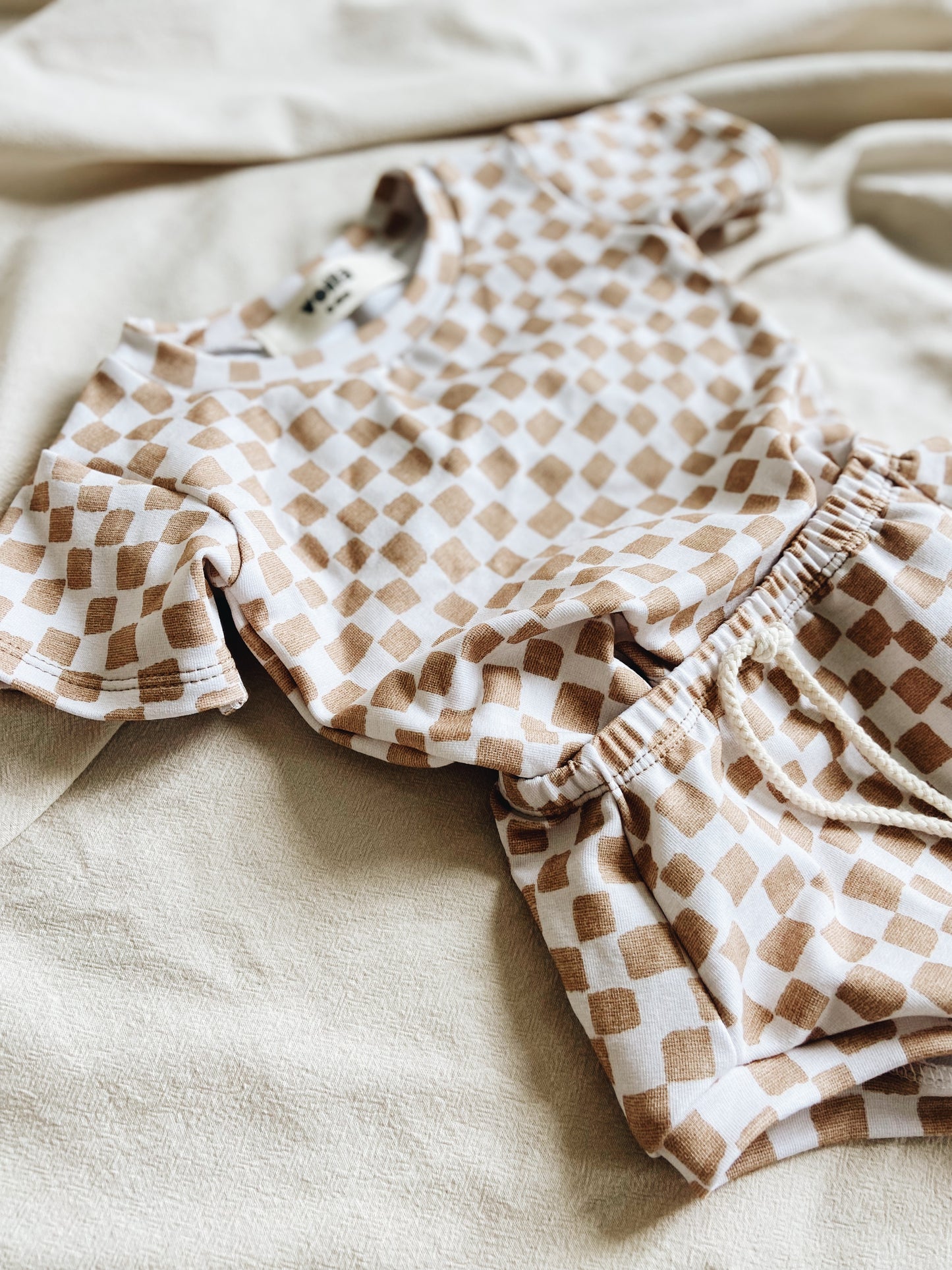 Haut Damier Coton bio