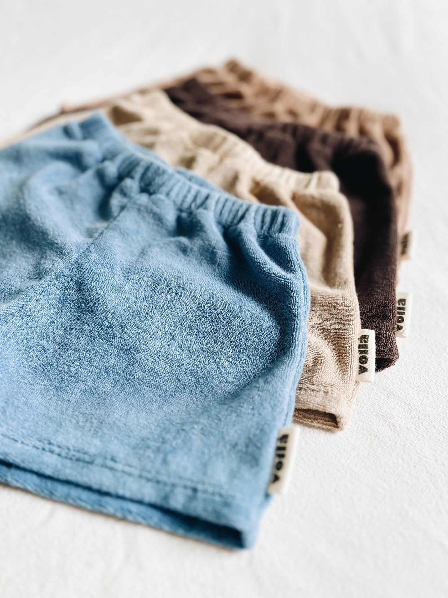 Short Loose Éponge Bleu