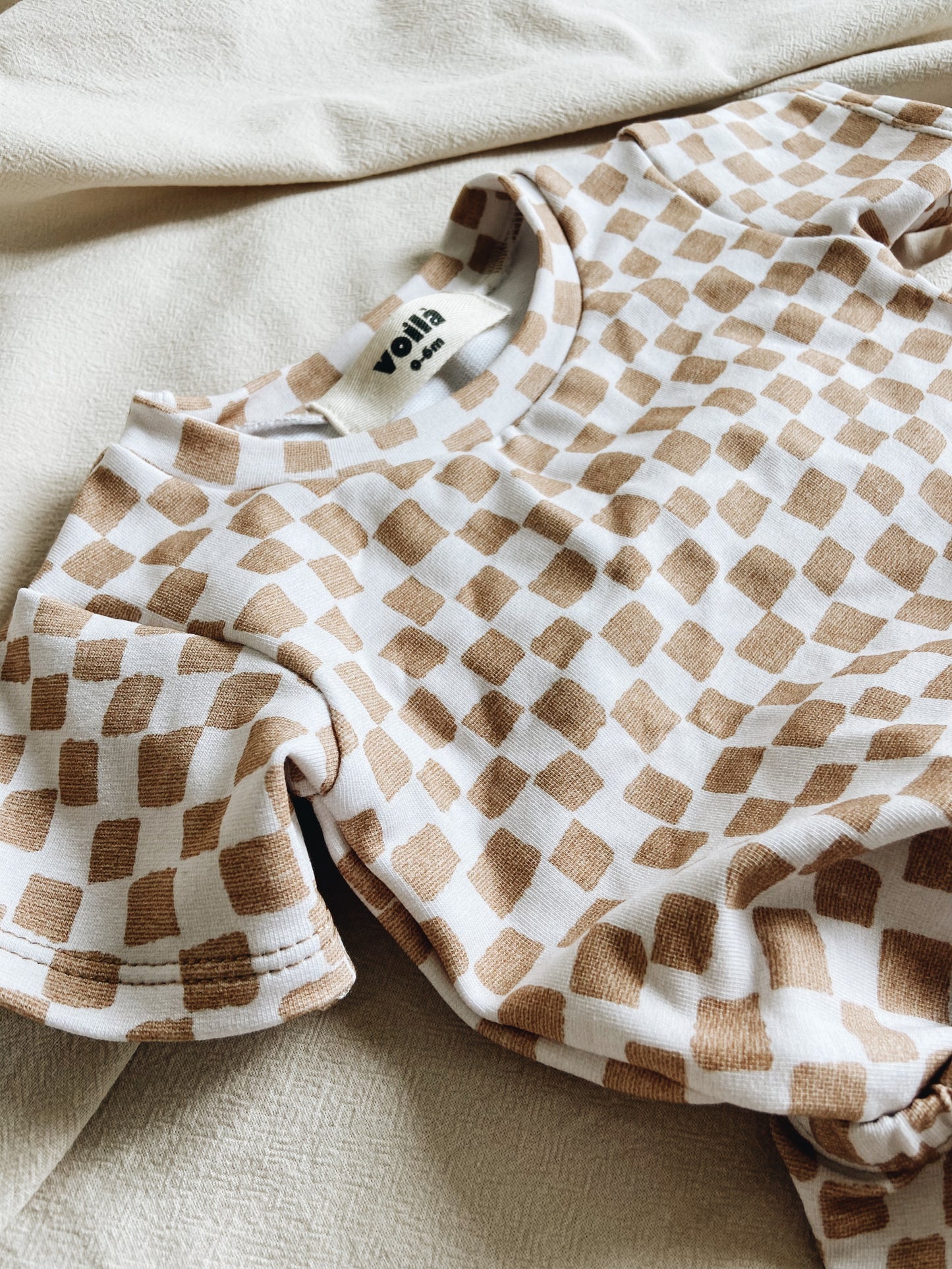 Haut Damier Coton bio