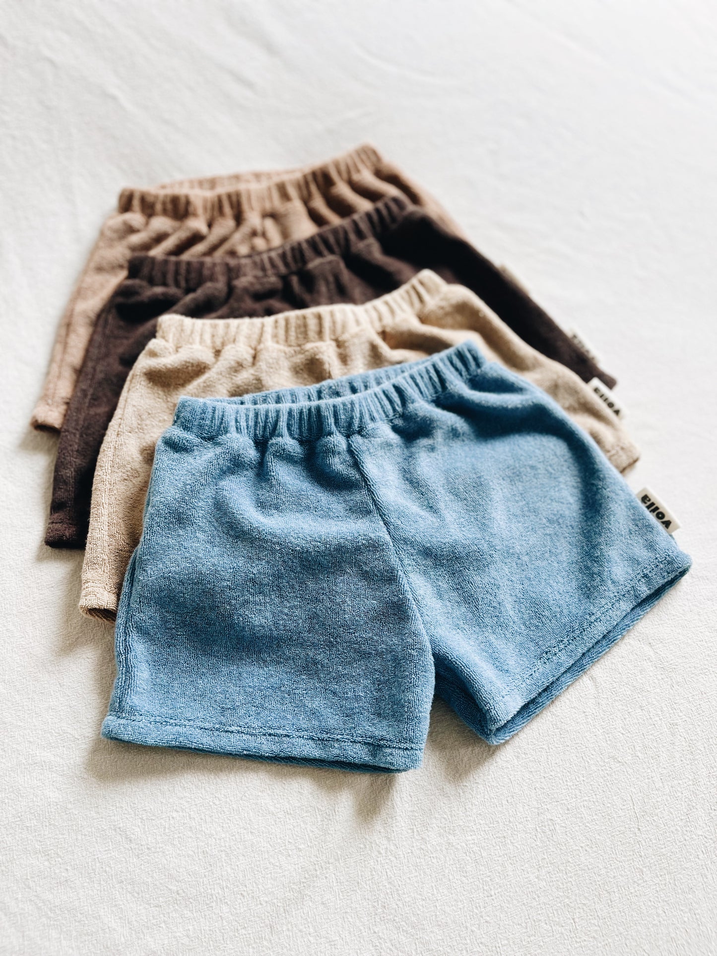 Short Loose Éponge Bleu