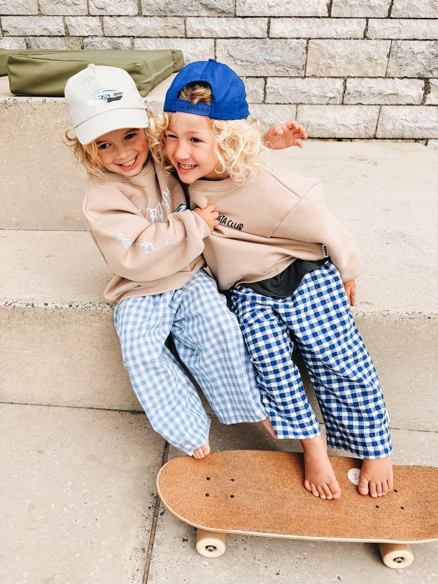 Sweat "Le Pasta Club" À Personnaliser - Beige Foncé