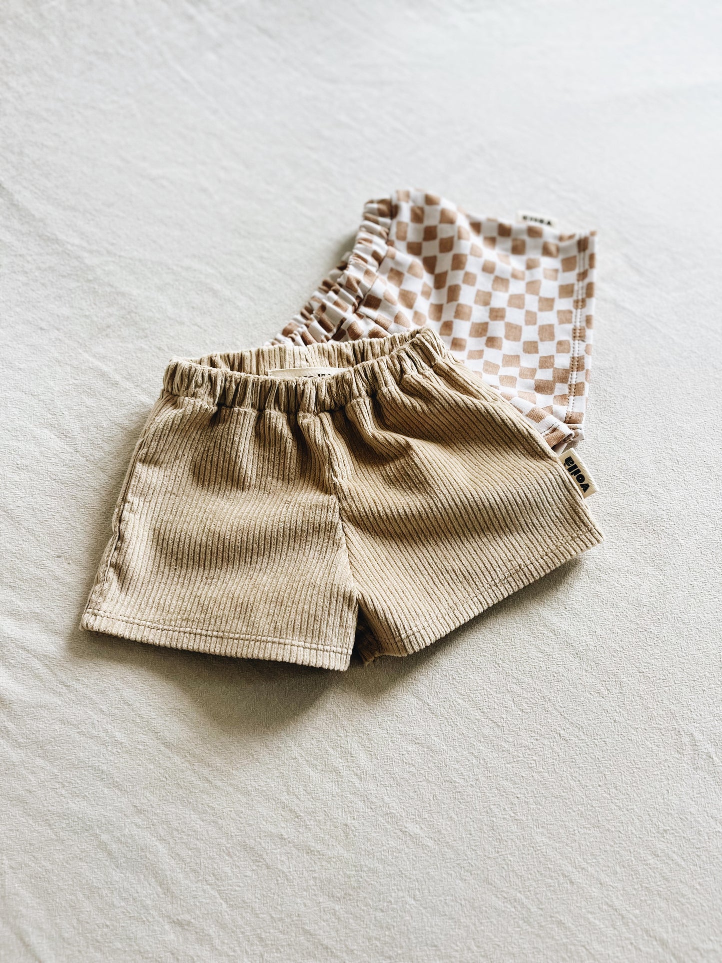 Short Loose Velours Côtelé