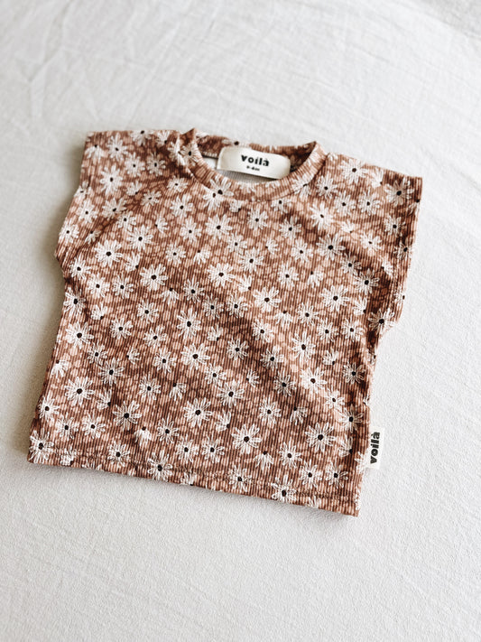 Haut Côtelé Floral