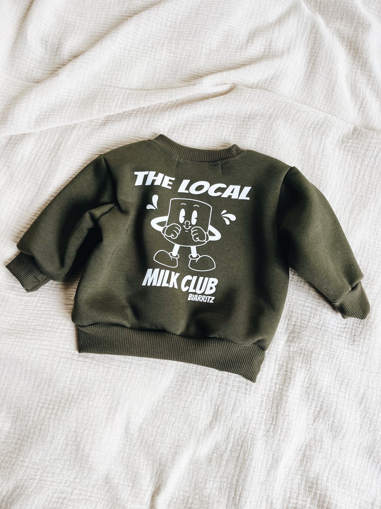 Sweat "The Local Milk Club" À Personnaliser - Vert Foncé