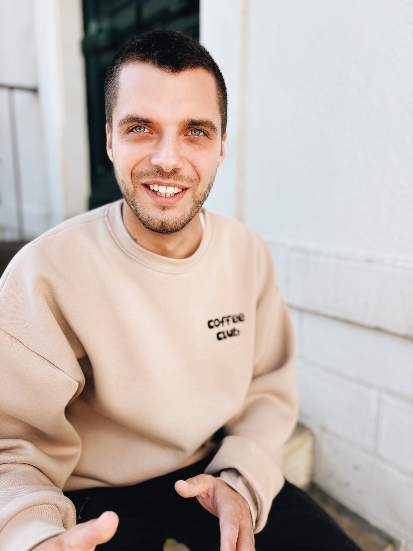 Sweat Adulte Homme "Coffee Club" À Personnaliser