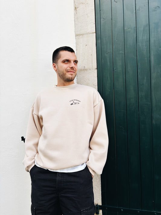 Sweat Adulte Homme "Club Croissant" À Personnaliser