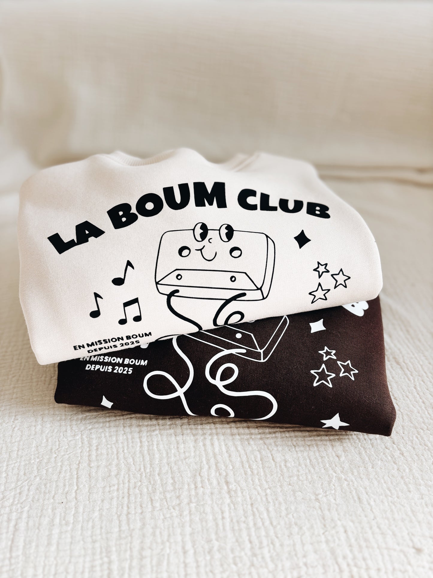 Sweat "Le Boum Club" À Personnaliser - Chocolat Noir