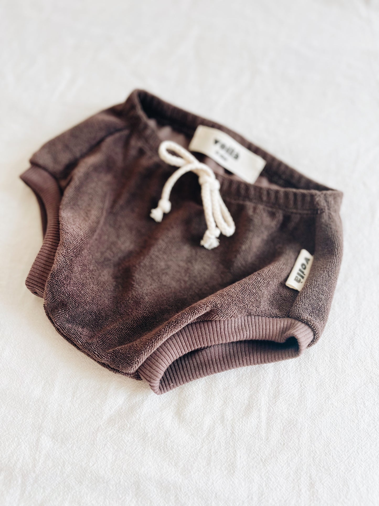 Short Éponge Chocolat Noir