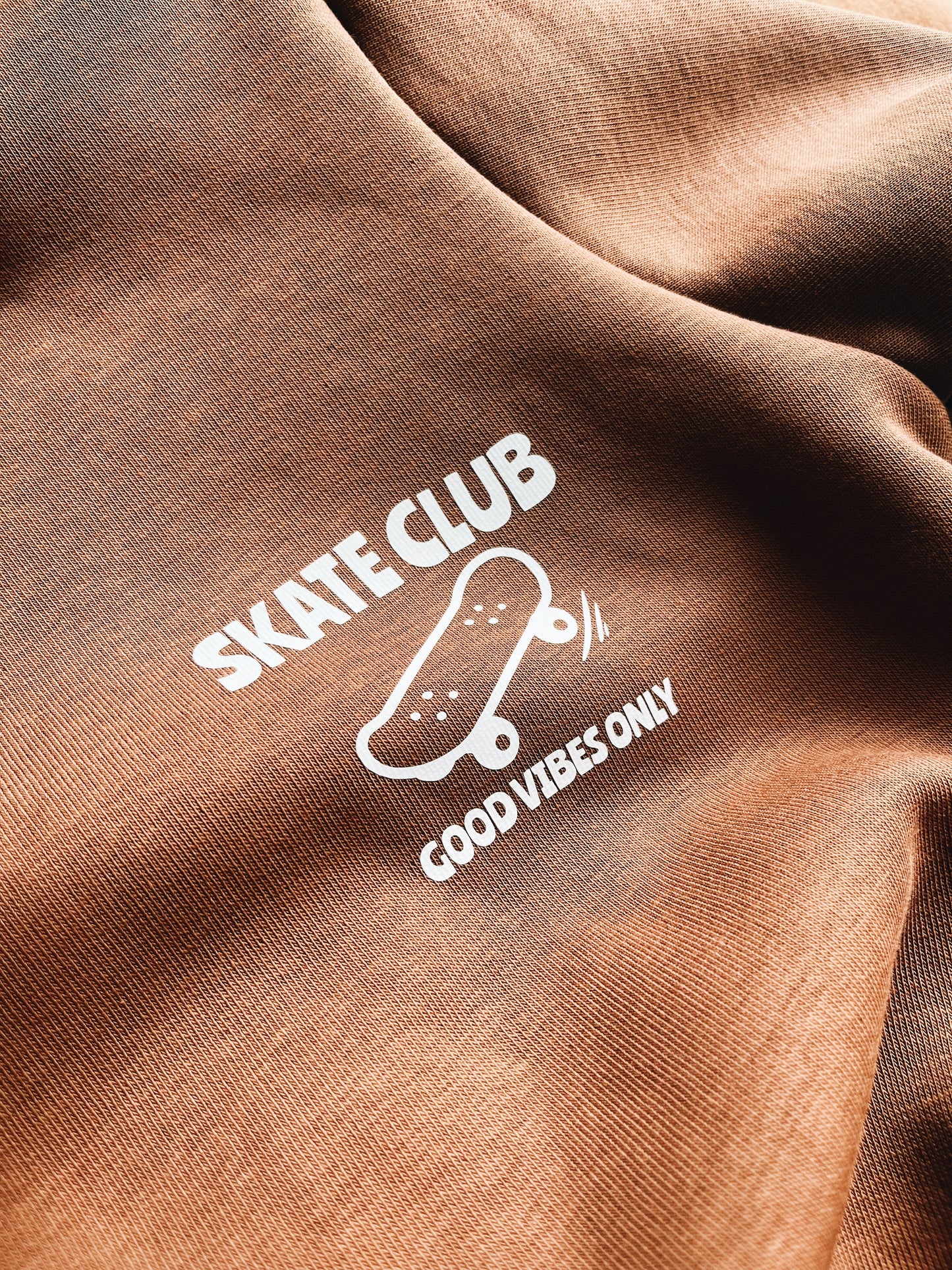 Sweat Marron "Skate club" À Personnaliser