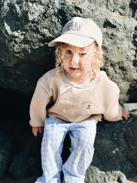 Sweat "Club Croquettes" À Personnaliser - Beige Foncé