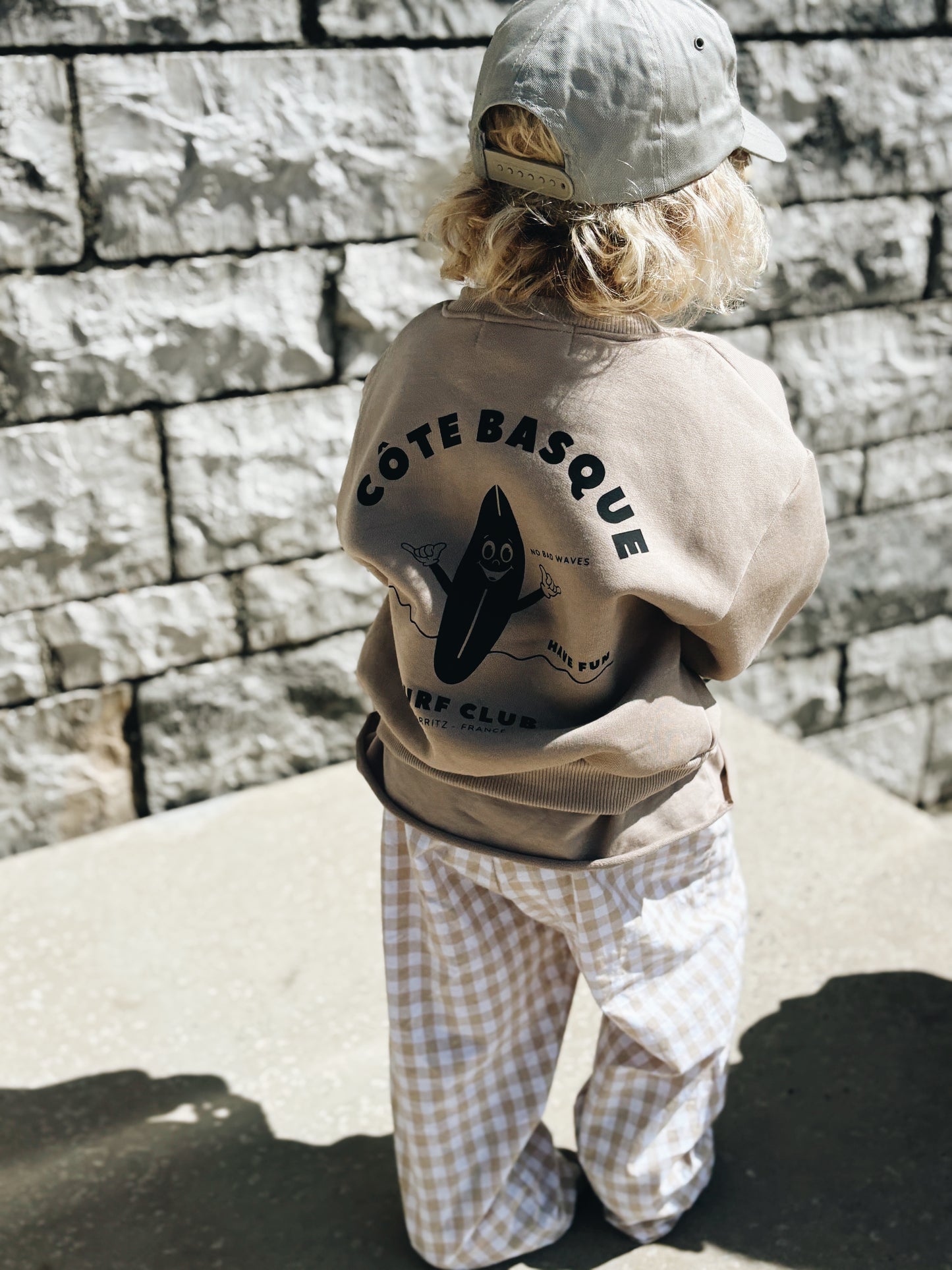 Sweat "Côte basque" - Beige foncé