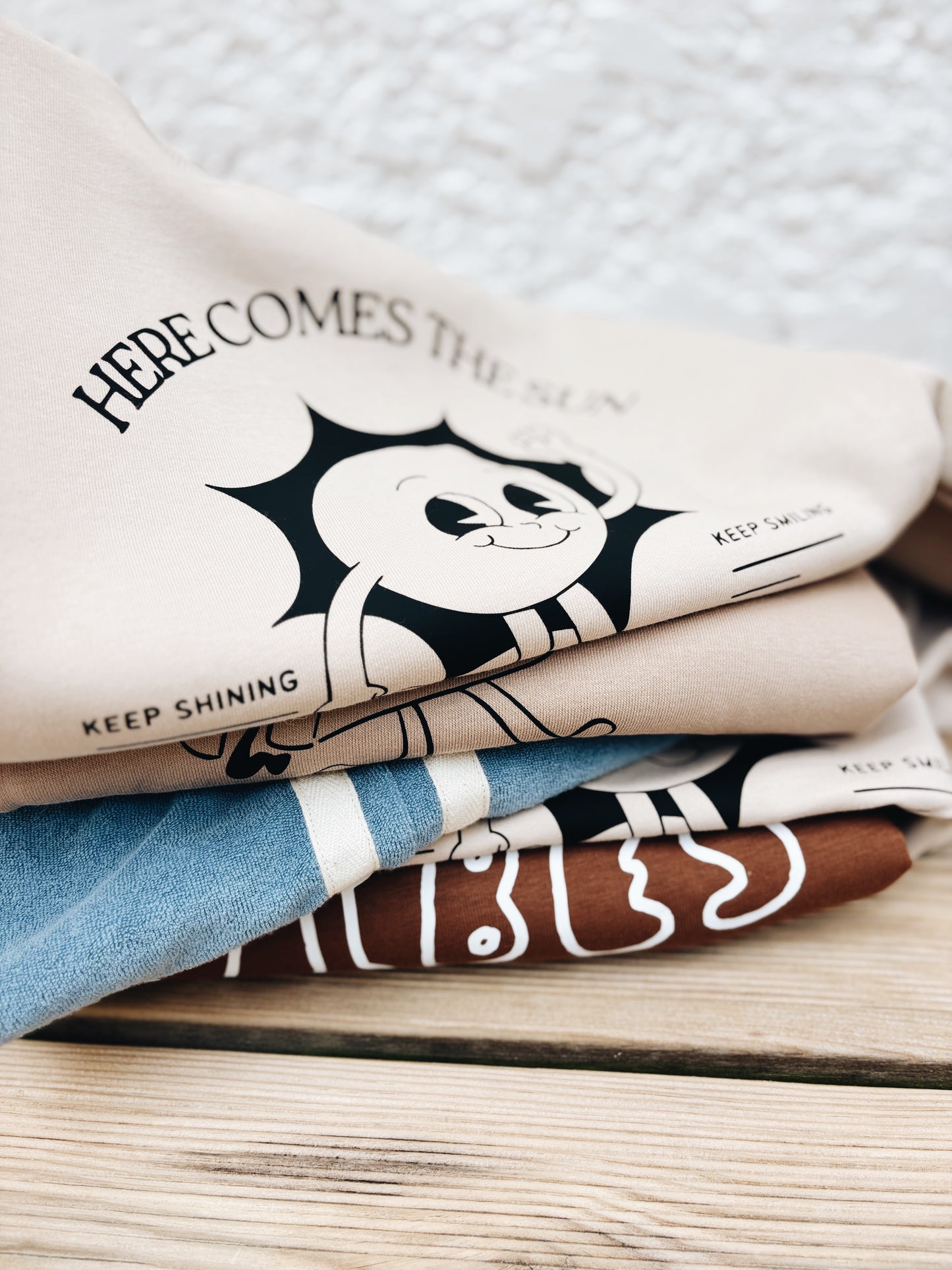 T-Shirt Oversize "Here comes the sun" - Avoine