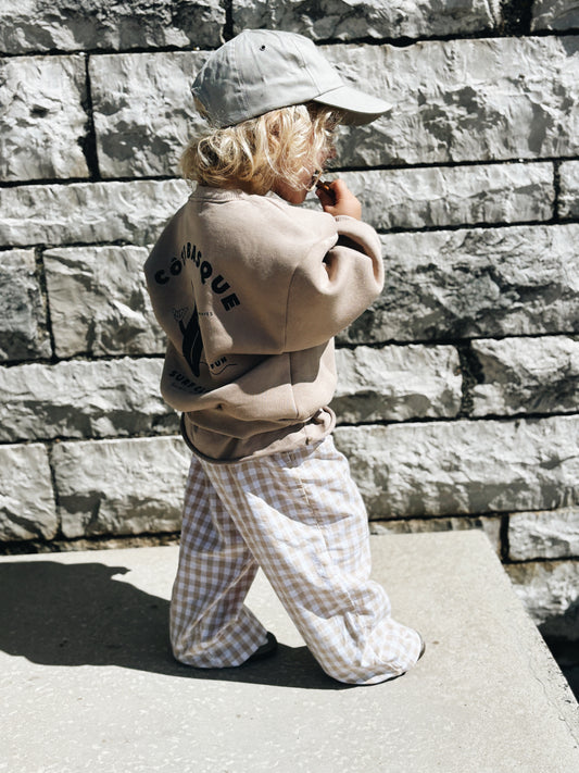 Sweat "Côte basque" - Beige foncé