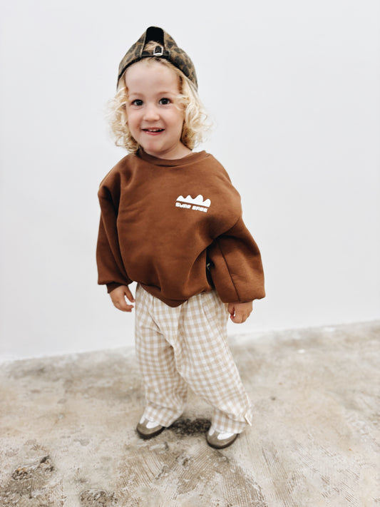 Sweat "Surf babe" - Marron