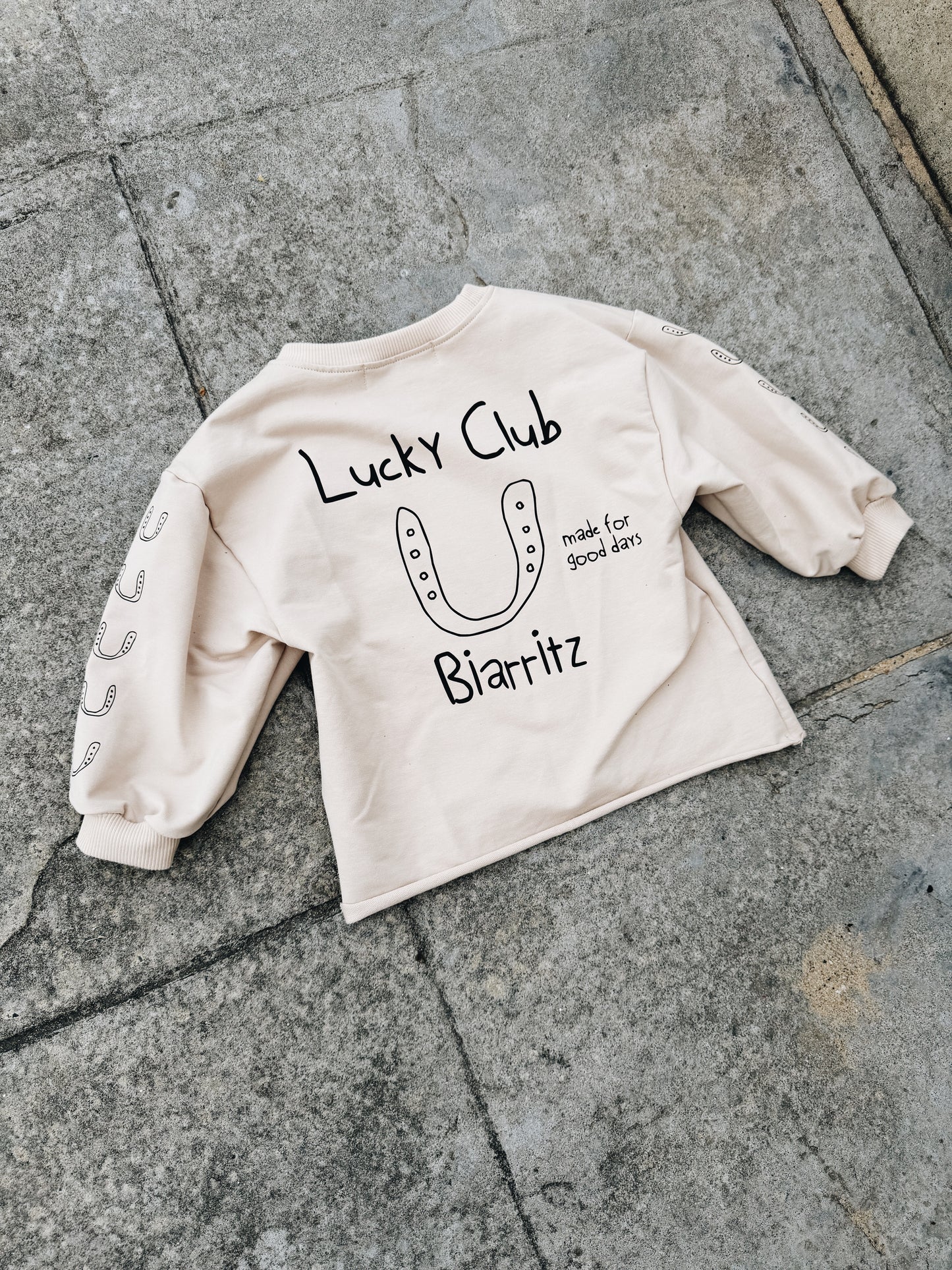 Sweat Léger "Lucky Club" - Avoine