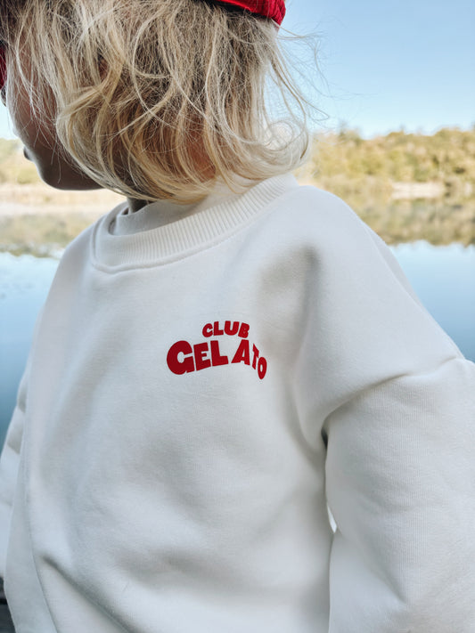 Sweat "Club Gelato" À Personnaliser - Ecru