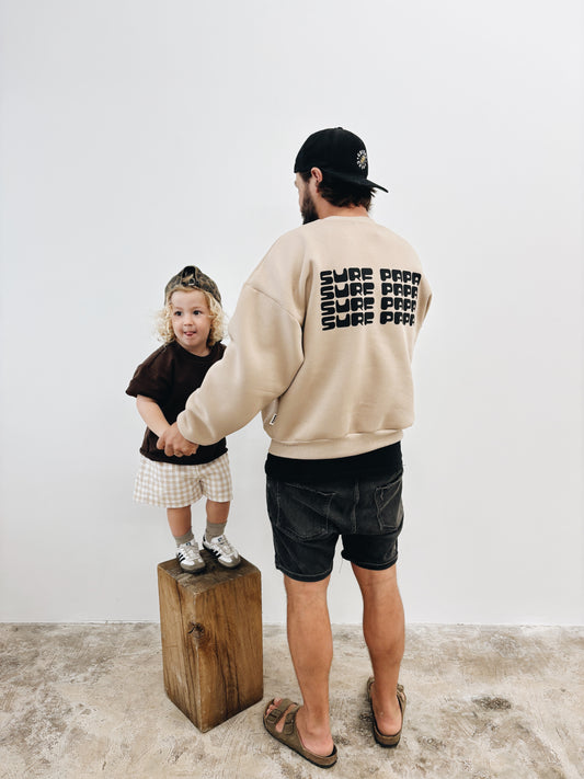 Sweat Adulte Homme "Surf Papa"