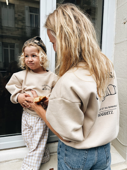 Sweat Adulte "Club croissant" À Personnaliser