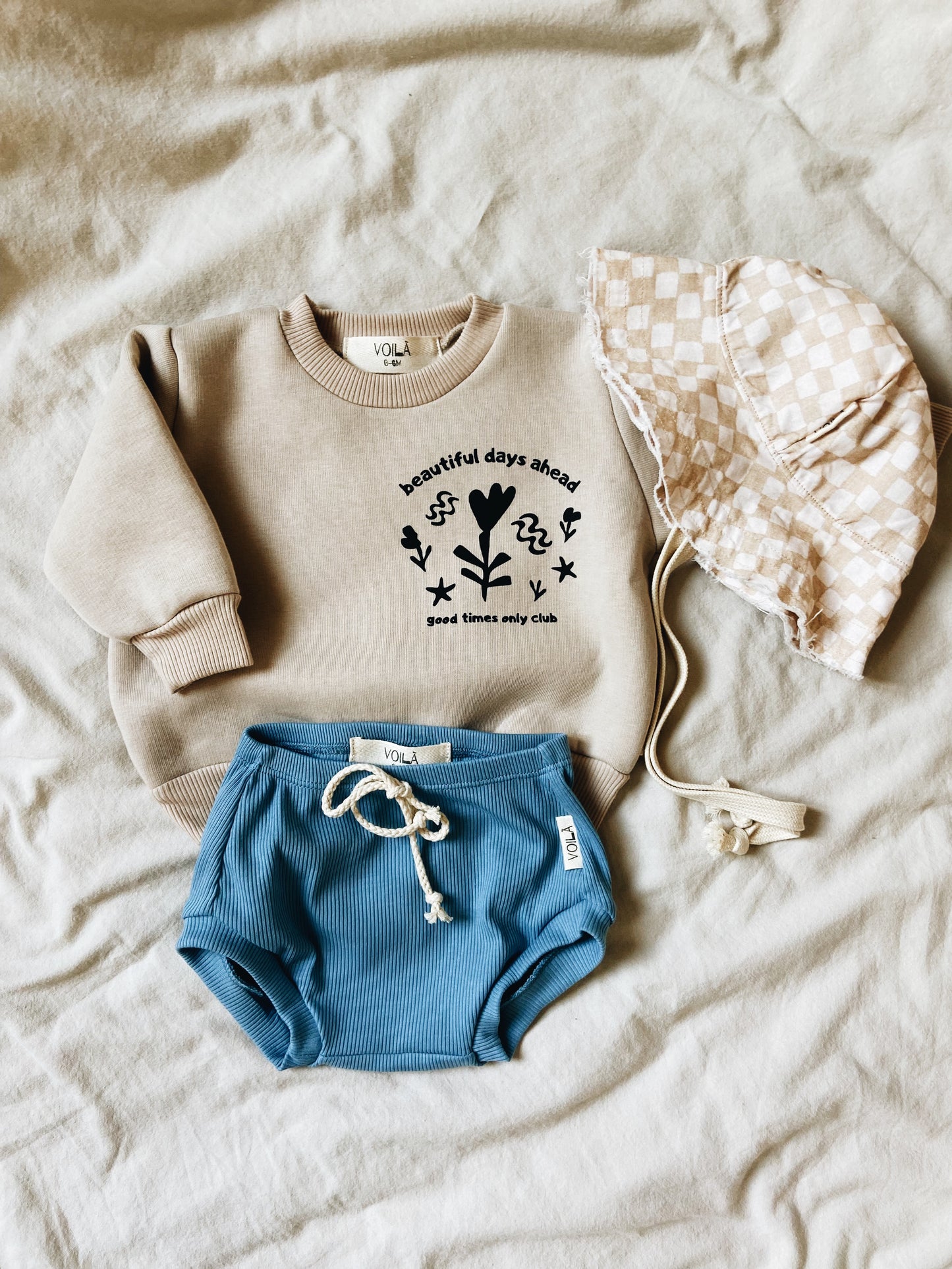Short Côtelé Bleu