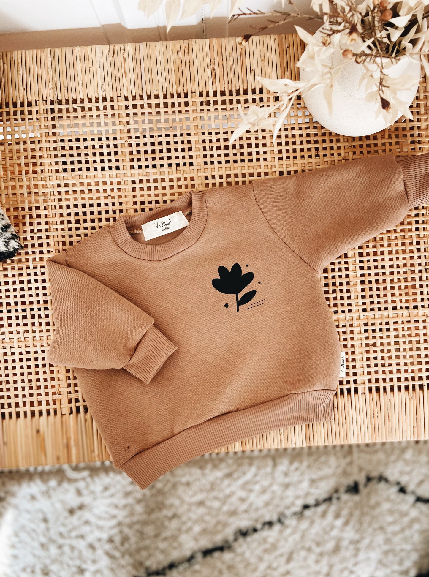 Sweatshirt Hazelnut "Growing day by day"