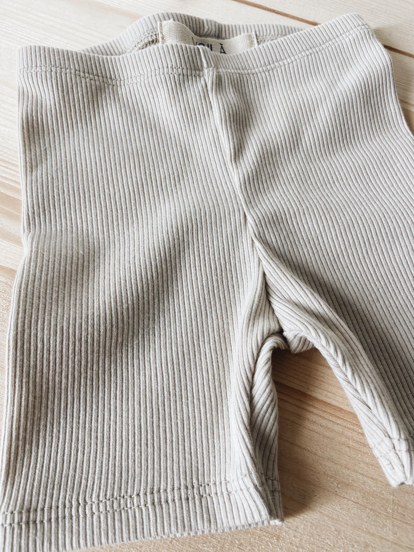 Beige Nature Biker Shorts