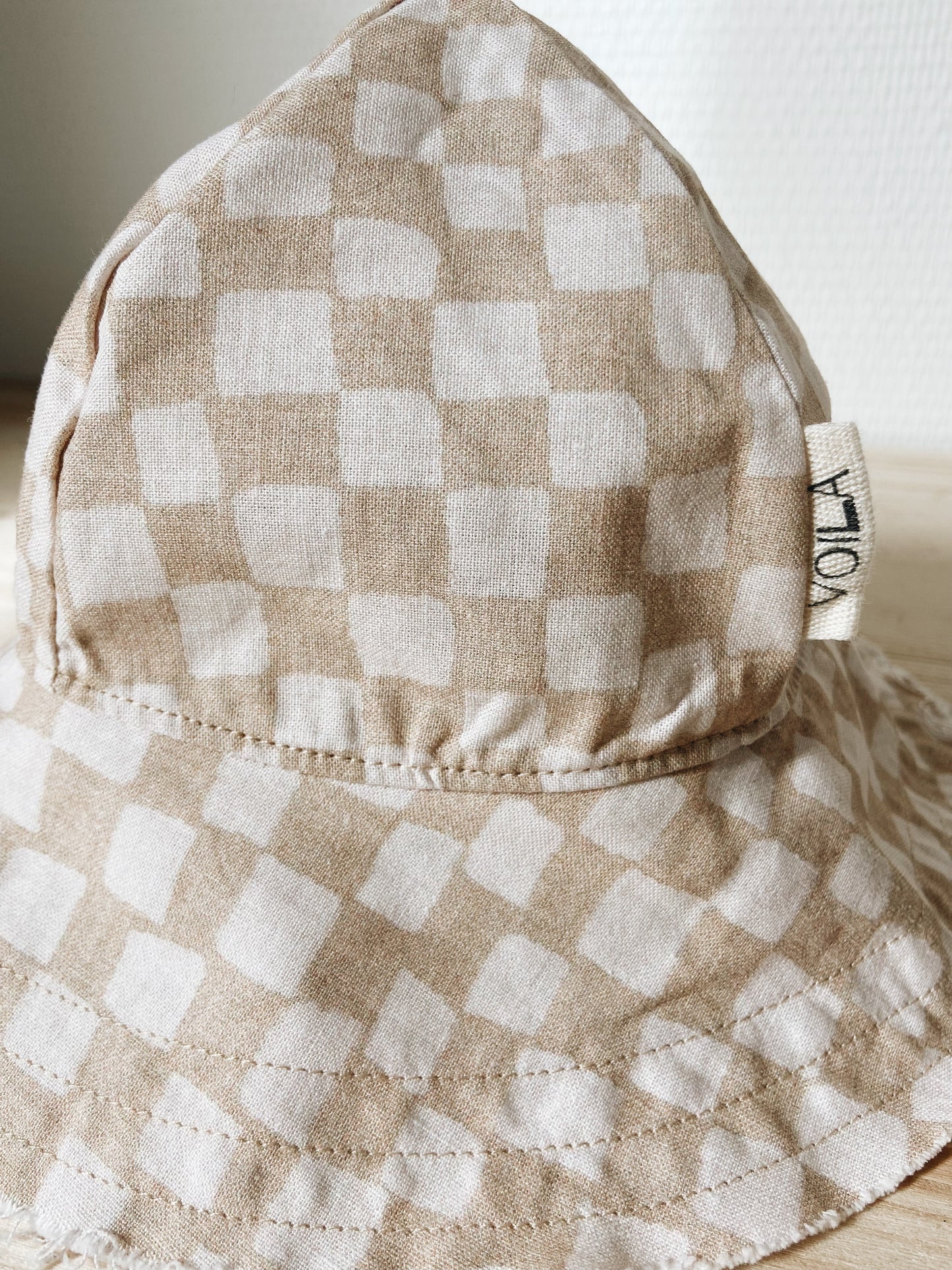 Chapeau Damier Beige
