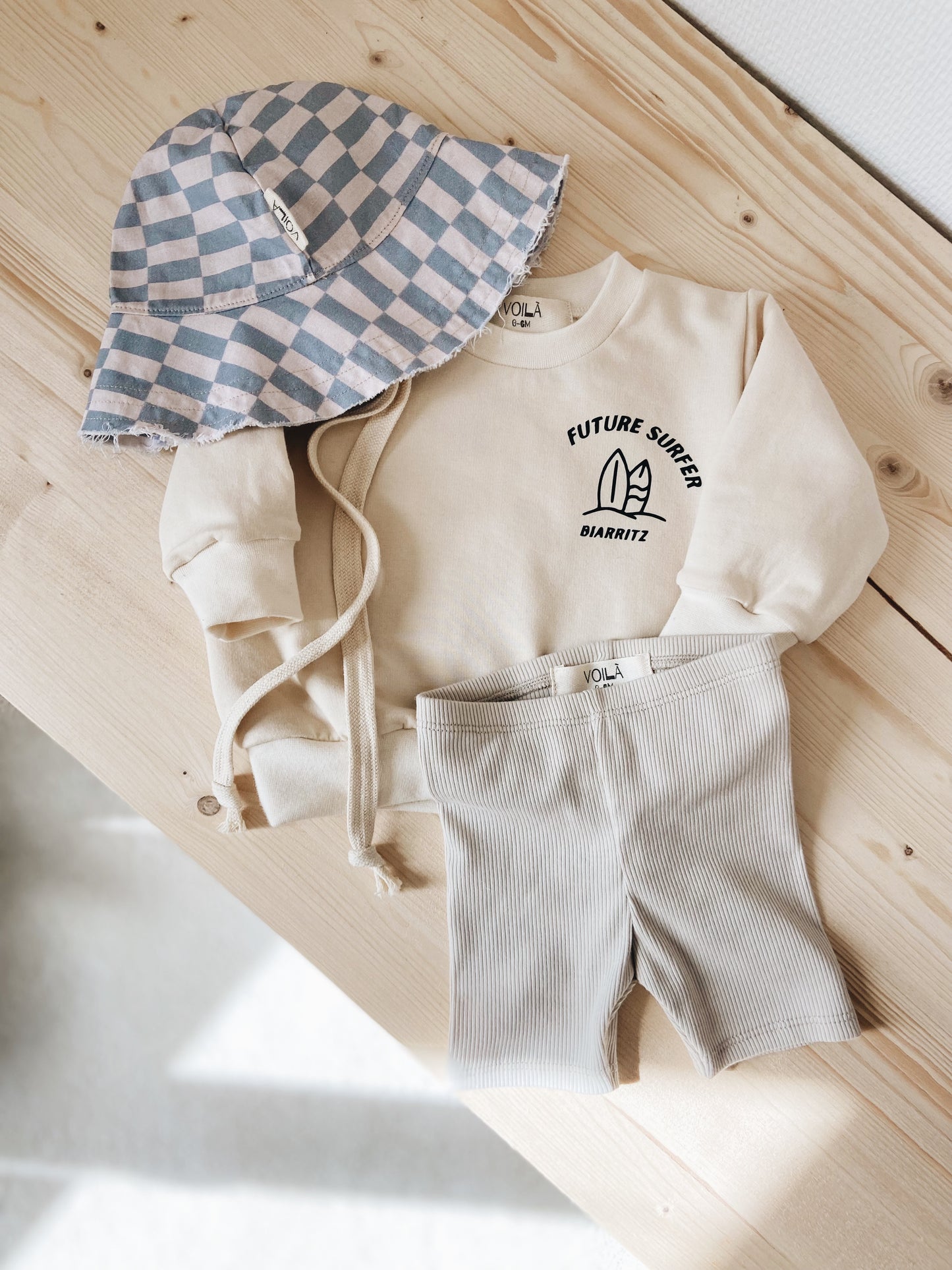 Beige Nature Biker Shorts