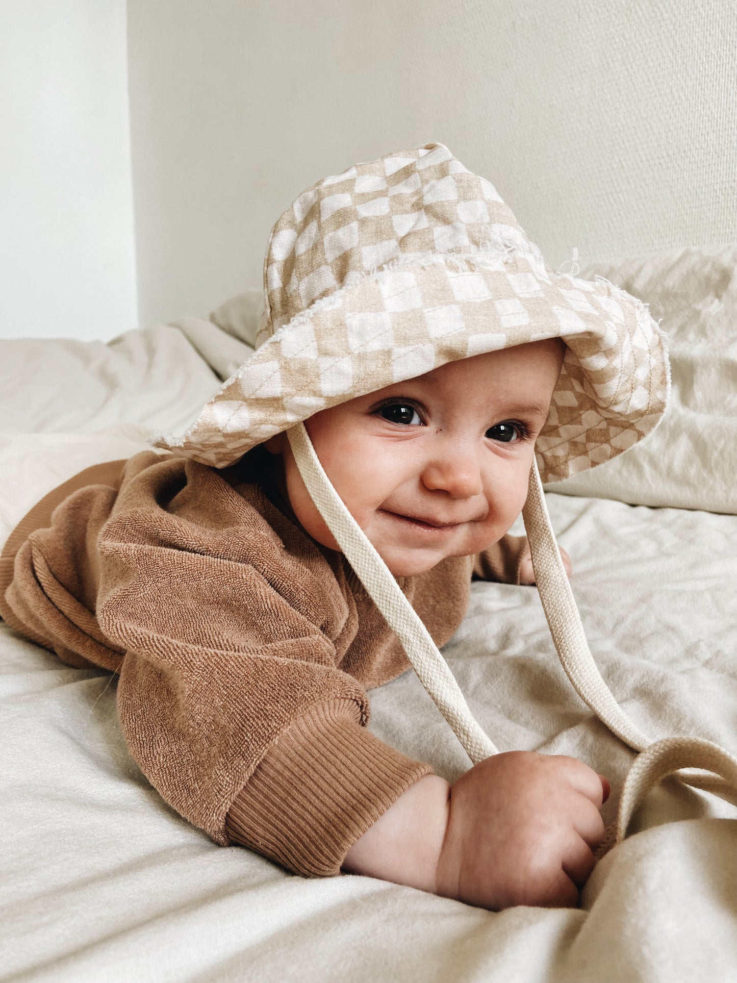 Chapeau Damier Beige