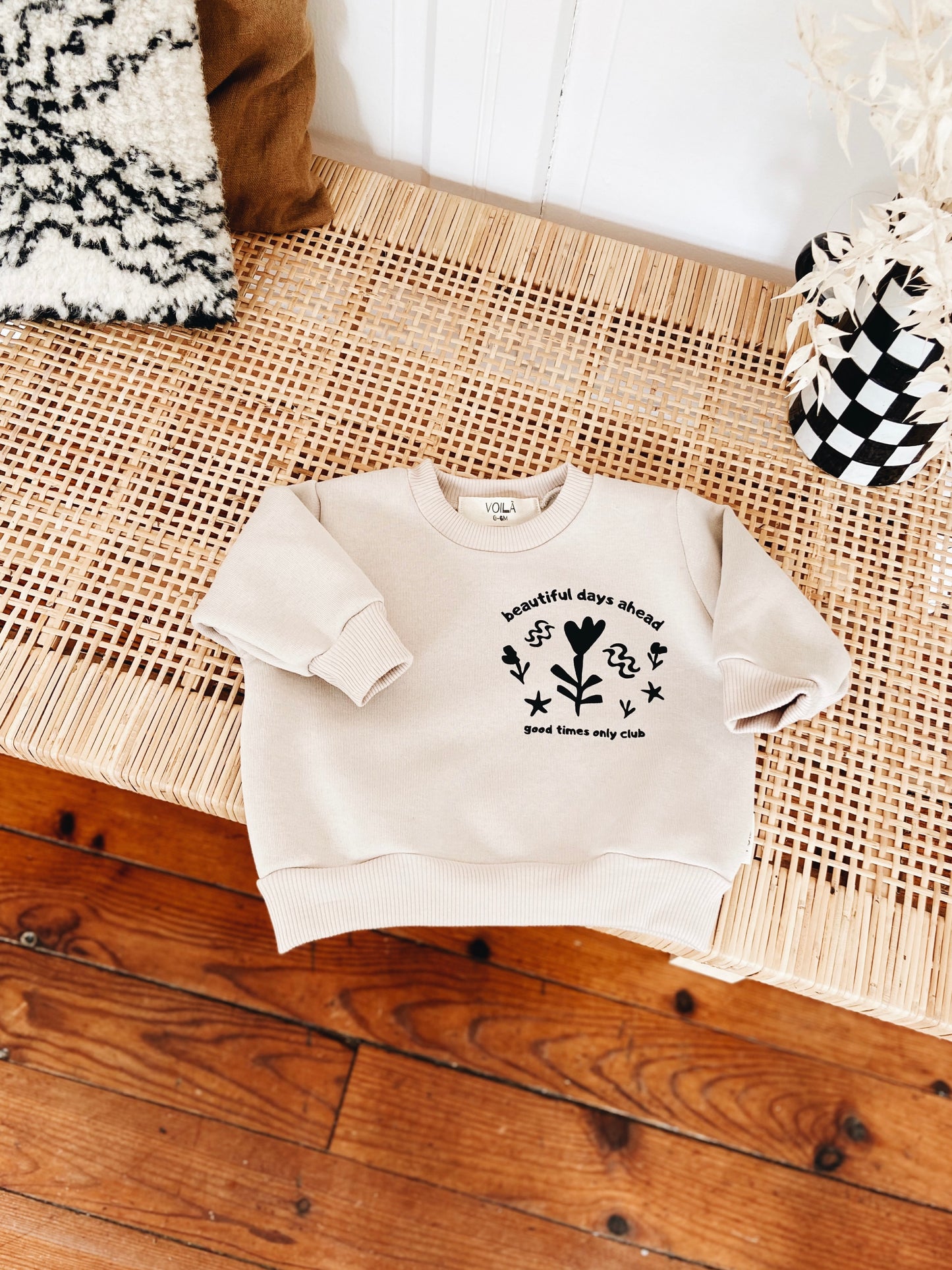 Sweat Beige Clair "Beautiful days ahead"