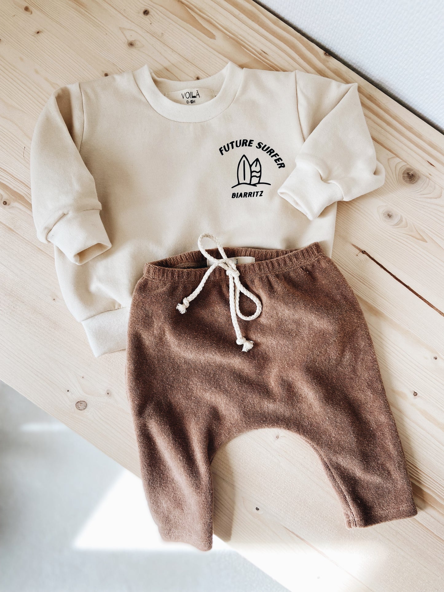Hazelnut Terry Cloth Pants
