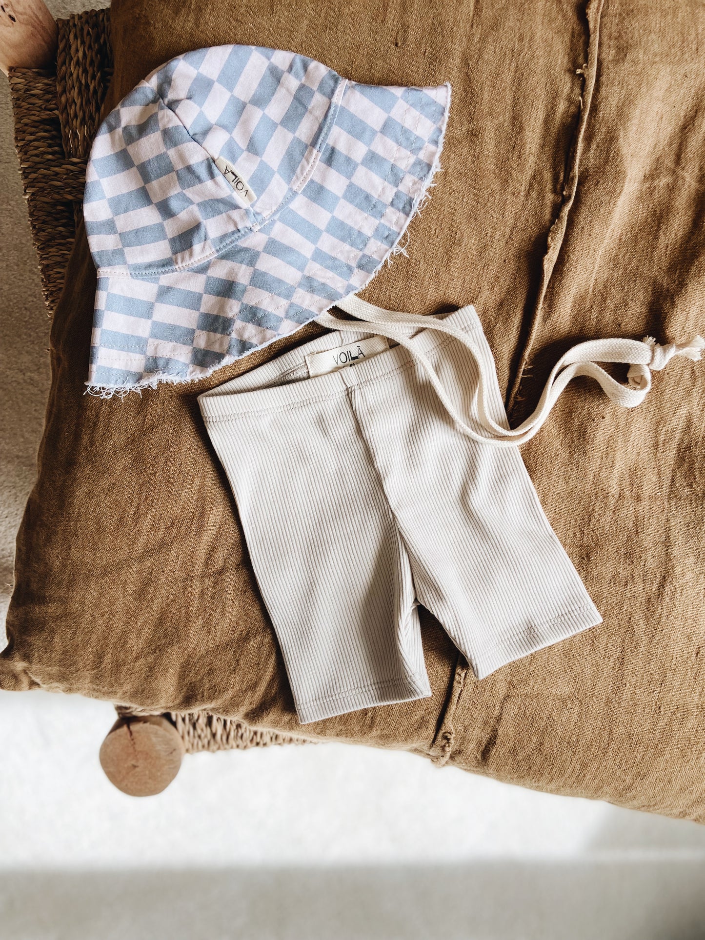 Beige Nature Biker Shorts