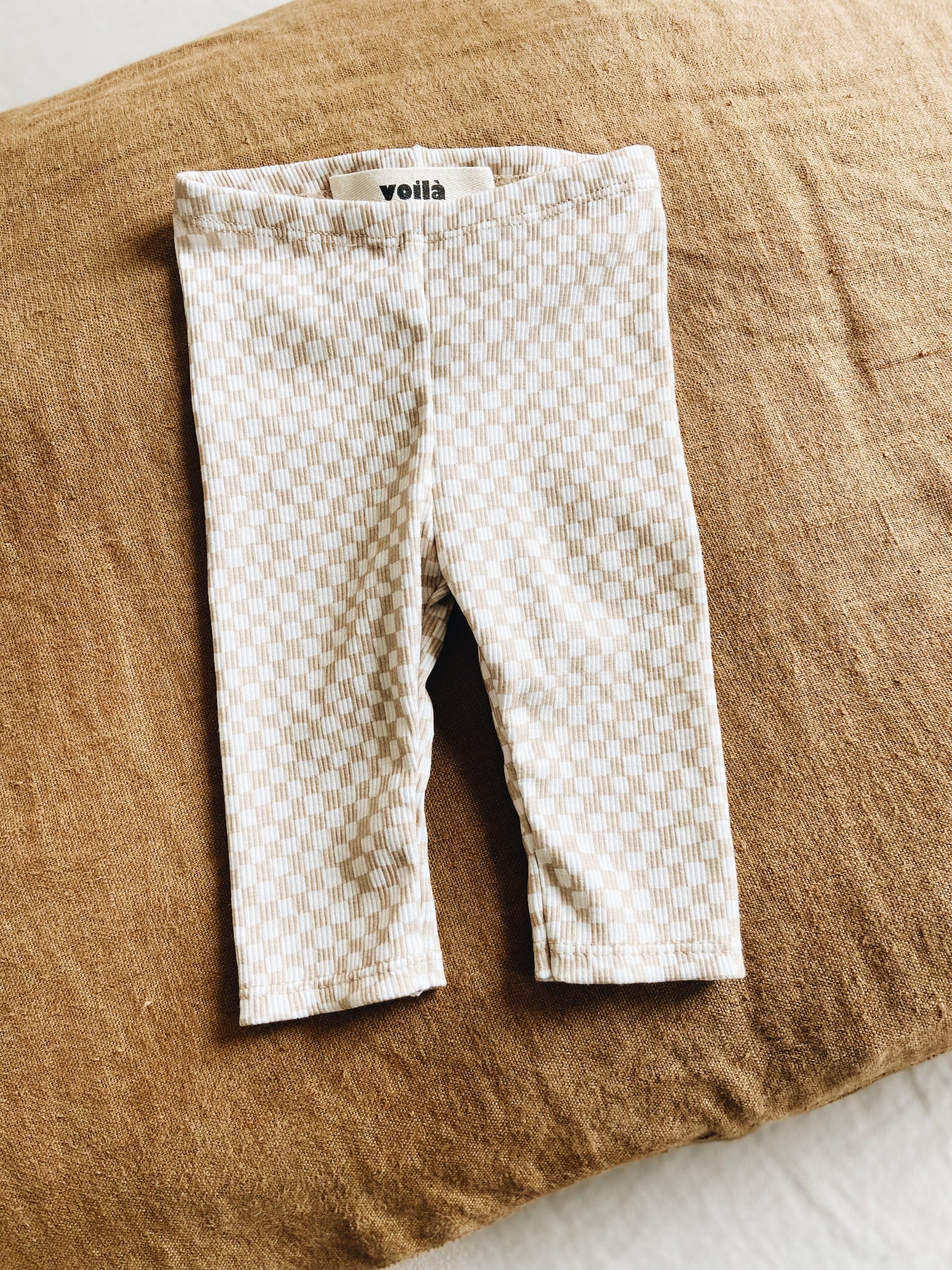 Organic Cotton Checkerboard Leggings