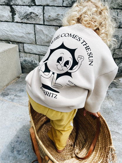 Sweat "Here comes the sun" À Personnaliser - Avoine