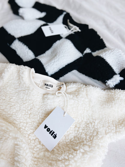 Sweat Teddy Motif Damier