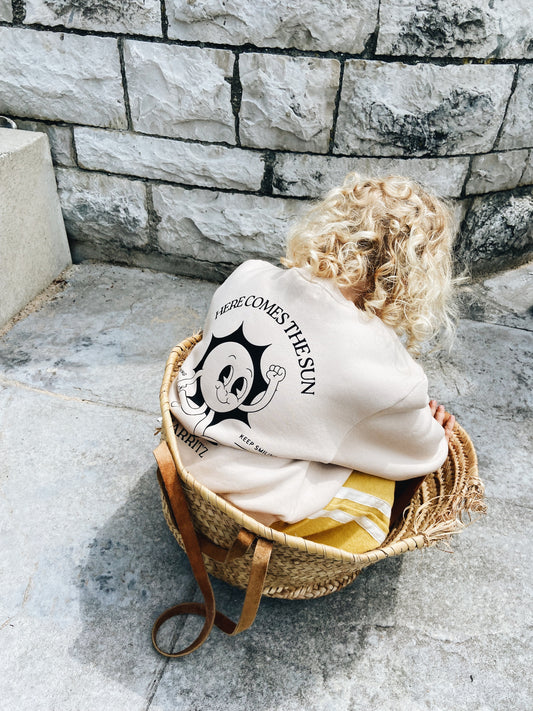 Sweat "Here comes the sun" À Personnaliser - Avoine