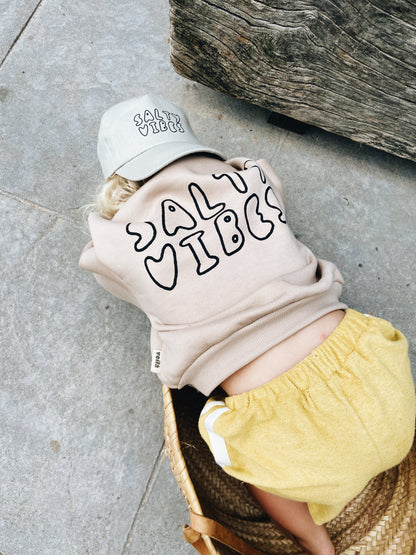 Sweat "Salty Vibes" - Beige Foncé