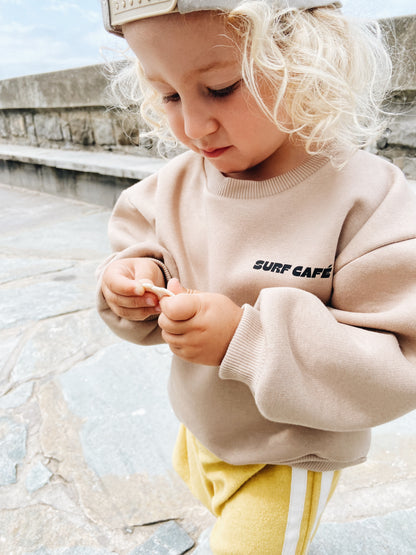Sweat "Surf café" À Personnaliser - Beige Foncé