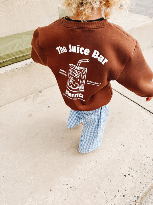 Sweat "The Juice Bar" À Personnaliser - Marron