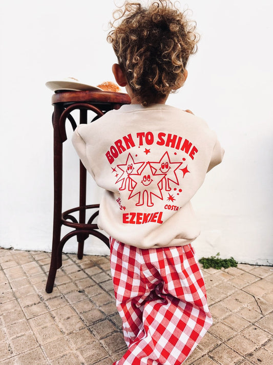 Sweat "Born To Shine" À Personnaliser - Avoine