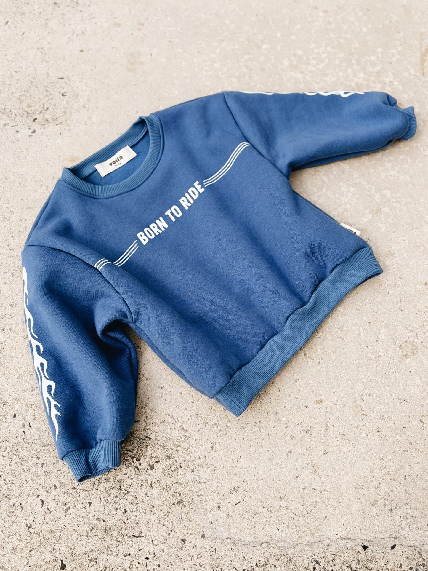 Sweat "Racing Team" À Personnaliser - Bleu Encre