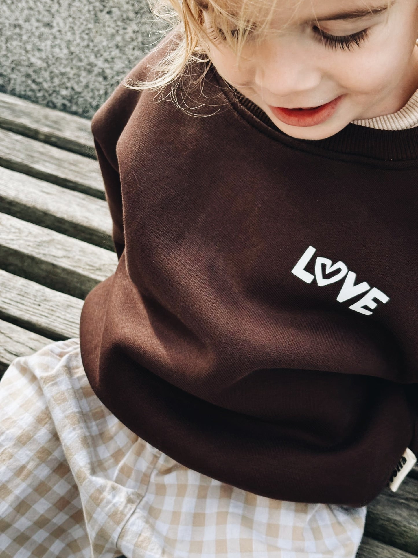 Sweat "Love" - Chocolat Noir