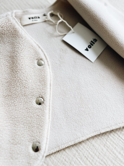 Gilet Teddy Crème – (Précommande, arrivée fin novembre)