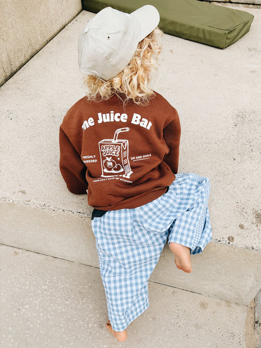 Sweat "The Juice Bar" À Personnaliser - Marron