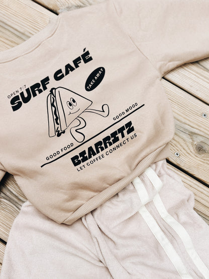 Sweat "Surf café" À Personnaliser - Beige Foncé